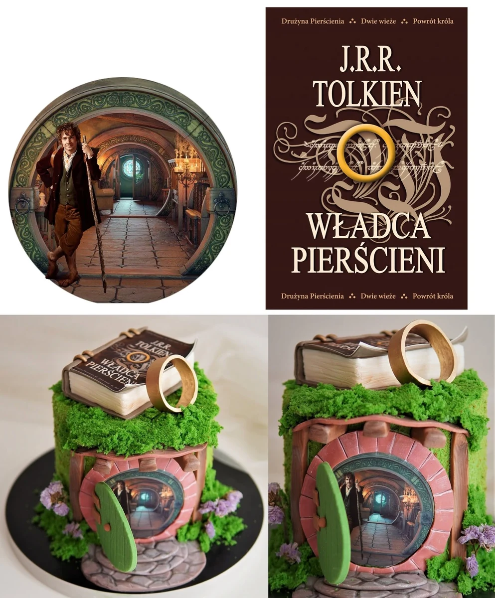 Projekt i gotowy tort — realizacja tematyczna Frodo